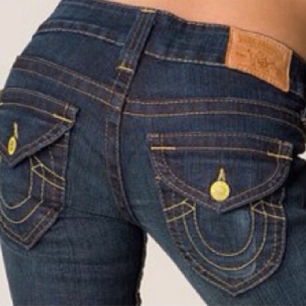 FINAL SALE BEFORE REMOVED
True Religion Women's Skinny Jeans - Dark Blue